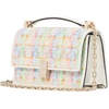 image:imagekate spade new york Deco Quilted Leather Mini Flap Chain CrossbodyTweed Multi