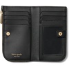 image:imagekate spade new york Devin I Love You Script Embossed Leather Small Slim Bifold WalletBlack