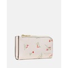 image:imagekate spade new york Devin I Love You Script Embossed Leather Small Slim Bifold WalletCream Multi Vibrant Buds
