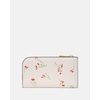 image:imagekate spade new york Devin I Love You Script Embossed Leather Small Slim Bifold WalletCream Multi Vibrant Buds