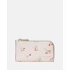 image:imagekate spade new york Devin I Love You Script Embossed Leather Small Slim Bifold WalletCream Multi Vibrant Buds