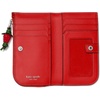 image:imagekate spade new york Devin I Love You Script Embossed Leather Small Slim Bifold WalletRuby Red