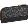 image:imagekate spade new york Devin I Love You Script Embossed Leather Small Slim Bifold WalletSpade Flower Black Multi