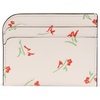 image:imagekate spade new york Devin Wavy Leather Card HolderCream Multi Vibrant Buds