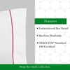 image:imagekate spade new york Dot Queen Sheet Set 300 Thread Count and 100 Cotton All Season 4 Piece Bedding Set Machine Washable White and BlackBlack