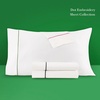 image:imagekate spade new york Dot Queen Sheet Set 300 Thread Count and 100 Cotton All Season 4 Piece Bedding Set Machine Washable White and BlackGreen