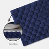 image:imagekate spade new york Dotted Woven Bath Rug 17 in x 24 in Absorbent Bath Mat Slip Resistant Made from 100 Cotton Machine Washable French NavyFrench Navy