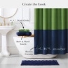 image:imagekate spade new york Dotted Woven Bath Rug 17 in x 24 in Absorbent Bath Mat Slip Resistant Made from 100 Cotton Machine Washable French NavyFrench Navy