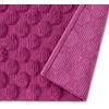 image:imagekate spade new york Dotted Woven Bath Rug 17 in x 24 in Absorbent Bath Mat Slip Resistant Made from 100 Cotton Machine Washable French NavyFuschia Red