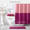 image:imagekate spade new york Dotted Woven Bath Rug 17 in x 24 in Absorbent Bath Mat Slip Resistant Made from 100 Cotton Machine Washable French NavyFuschia Red