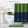 image:imagekate spade new york Dotted Woven Bath Rug 17 in x 24 in Absorbent Bath Mat Slip Resistant Made from 100 Cotton Machine Washable French NavyGreen