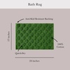 image:imagekate spade new york Dotted Woven Bath Rug 17 in x 24 in Absorbent Bath Mat Slip Resistant Made from 100 Cotton Machine Washable French NavyGreen