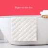 image:imagekate spade new york Dotted Woven Bath Rug 17 in x 24 in Absorbent Bath Mat Slip Resistant Made from 100 Cotton Machine Washable French NavyMarshmallow White
