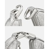 image:imagekate spade new york Duo Pebbled Leather Mini Shoulder BagCrinkle Metallic Silver