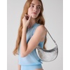 image:imagekate spade new york Duo Pebbled Leather Mini Shoulder BagCrinkle Metallic Silver
