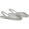 image:imagekate spade new york Eloise Strawberry Smooth Leather Ankle Wrap Mule FlatSilver Metallic