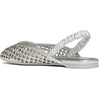 image:imagekate spade new york Eloise Strawberry Smooth Leather Ankle Wrap Mule FlatSilver Metallic