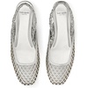 image:imagekate spade new york Eloise Strawberry Smooth Leather Ankle Wrap Mule FlatSilver Metallic