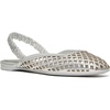 image:imagekate spade new york Eloise Strawberry Smooth Leather Ankle Wrap Mule FlatSilver Metallic
