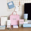 image:imagekate spade new york Faux Leather Pen and Pencil Case Small Pouch for Office Organization for Women with Zipper Closure Petite StripePetite Stripe