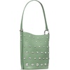 image:imagekate spade new york Halo Woven Leather BucketStudded Crisp Sage