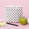 image:imagekate spade new york Insulated Lunch Tote Small Lunch Cooler Cute Lunch Bag for Women Striped Thermal Bag with Double Zipper Close and Carrying Handle Invite OnlyLadybug Dot