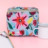 image:imagekate spade new york Insulated Lunch Tote Small Lunch Cooler Cute Lunch Bag for Women Striped Thermal Bag with Double Zipper Close and Carrying Handle Invite OnlySafari Floral