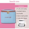 image:imagekate spade new york Insulated Lunch Tote Small Lunch Cooler Cute Lunch Bag for Women Striped Thermal Bag with Double Zipper Close and Carrying Handle Invite OnlyInvite Only