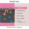 image:imagekate spade new york Insulated Lunch Tote Small Lunch Cooler Cute Lunch Bag for Women Striped Thermal Bag with Double Zipper Close and Carrying Handle Invite OnlyGingham Garden