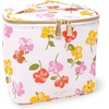 image:imagekate spade new york Insulated Lunch Tote Small Lunch Cooler Cute Lunch Bag for Women Striped Thermal Bag with Double Zipper Close and Carrying Handle Invite OnlySpring Pansies