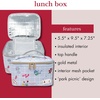 image:imagekate spade new york Insulated Lunch Tote Small Lunch Cooler Cute Lunch Bag for Women Thermal Bag with Double Zipper Close and Carrying Handle Lexington DotPark Picnic
