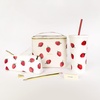 image:imagekate spade new york Insulated Tumbler with Reusable Straw 20 Ounce Acrylic Travel Cup with Lid Strawberries