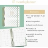 image:imagekate spade new york Large Planner 85 x 725 Spiral Bound Agenda with Monthly amp Weekly Layouts Goal Tracker Vacation Planner Stickers Tabs Elastic Closure amp Pocket August 2026December 2027 Joyful GardenLexington Dot