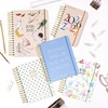 image:imagekate spade new york Large Planner 85 x 725 Spiral Bound Agenda with Monthly amp Weekly Layouts Goal Tracker Vacation Planner Stickers Tabs Elastic Closure amp Pocket August 2026December 2027 Joyful GardenBookshelf