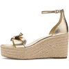 image:imagekate spade new york Loop Espadrille Wedge SandalsMetallic Pale Gold