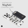 image:imagekate spade new york Morgan Magnetic Phone WalletCard Holder  Compatible with MagSafe Phones and Cases  Chalk PinkBlack