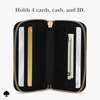 image:imagekate spade new york Morgan Magnetic Phone WalletCard Holder  Compatible with MagSafe Phones and Cases  Chalk PinkBlackDevin Zip
