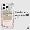 image:imagekate spade new york Morgan Magnetic Phone WalletCard Holder  Compatible with MagSafe Phones and Cases  Chalk PinkFlip  That Sparkle Pink