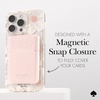 image:imagekate spade new york Morgan Magnetic Phone WalletCard Holder  Compatible with MagSafe Phones and Cases  Chalk PinkFlip  That Sparkle Pink