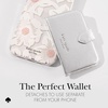 image:imagekate spade new york Morgan Magnetic Phone WalletCard Holder  Compatible with MagSafe Phones and Cases  Chalk PinkMorgan  Metallic Silver