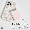 image:imagekate spade new york Morgan Magnetic Phone WalletCard Holder  Compatible with MagSafe Phones and Cases  Chalk PinkPale Dogwood