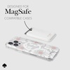 image:imagekate spade new york Morgan Magnetic Phone WalletCard Holder  Compatible with MagSafe Phones and Cases  Chalk PinkWhite Glitter