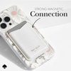 image:imagekate spade new york Morgan Magnetic Phone WalletCard Holder  Compatible with MagSafe Phones and Cases  Chalk PinkWhite Glitter