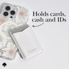 image:imagekate spade new york Morgan Magnetic Phone WalletCard Holder  Compatible with MagSafe Phones and Cases  Chalk PinkWhite Glitter