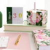image:imagekate spade new york Note Cube with 400 Blank Sheets and Black Ink Pen Cute Paper Holder for Desk Joyful GardenHidden Garden