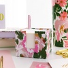 image:imagekate spade new york Note Cube with 400 Blank Sheets and Black Ink Pen Cute Paper Holder for Desk Joyful GardenHidden Garden