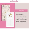 image:imagekate spade new york Perpetual Birthday amp Anniversary Calendar 16 x 8 Undated 12Month Wall Calendar with Gold Metal Spiral amp Hanger Reusable Reminder Planner New York Dreams