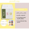 image:imagekate spade new york Perpetual Calendar Pencil Cup 4 x 4 Desktop Organizer with Month amp Day Slider Blocks Cute amp Functional Office Desk Accessory for Home or Work New York Dream
