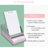 image:imagekate spade new york Petite Stripe ToDo Notecard Set with Stand 52 Diecut Tab ToDo amp Notes Cards 3 x 5 Inch Desk Notecards Decorative Desktop Organizer for Home Office Planning Petite Stripe