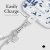image:imagekate spade new york Phone Charm Wrist Strap  Detachable Cell Phone Lanyard  High ShineDazzling Pearl